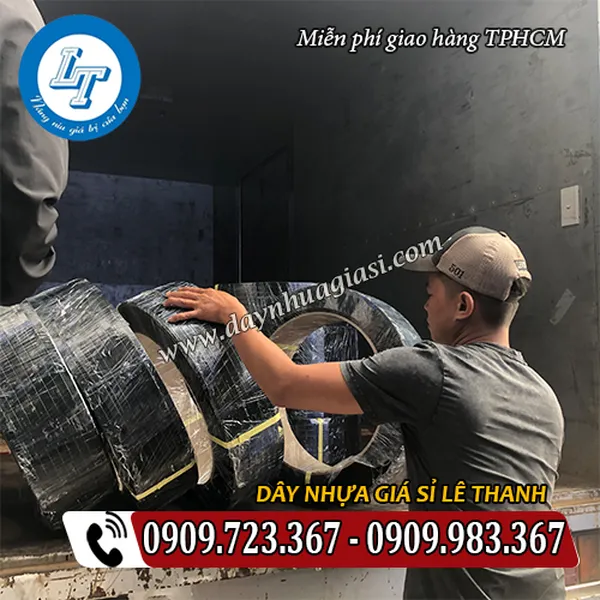 DÂY ĐAI PET ĐEN TRƠN