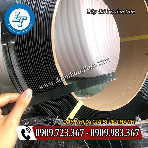 DÂY ĐAI PET ĐEN TRƠN