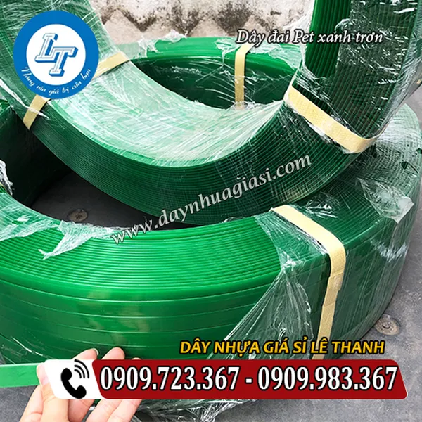 DÂY ĐAI PET XANH TRƠN