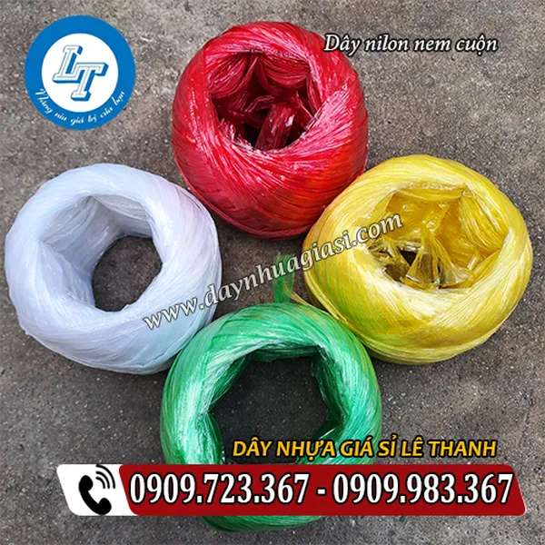 DÂY NILON NEM CUỘN ĐỦ MÀU