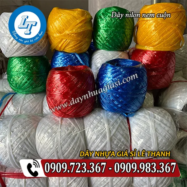 DÂY NILON NEM CUỘN ĐỦ MÀU
