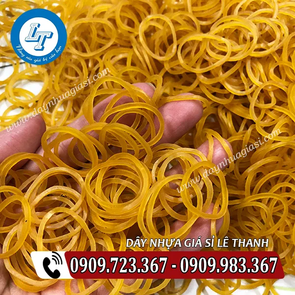 DÂY THUN CAO SU MÀU VÀNG