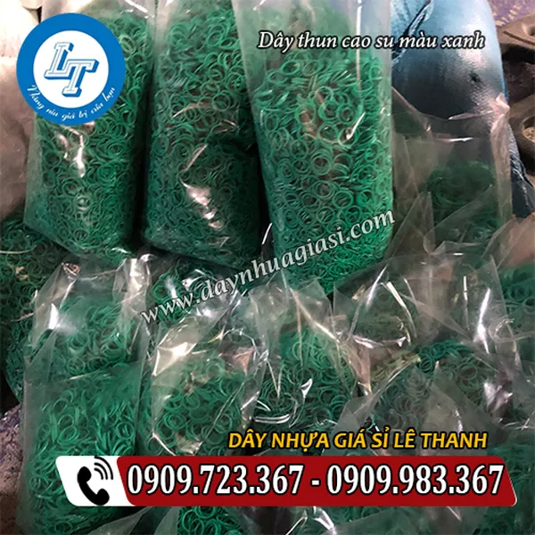 DÂY THUN MÀU XANH