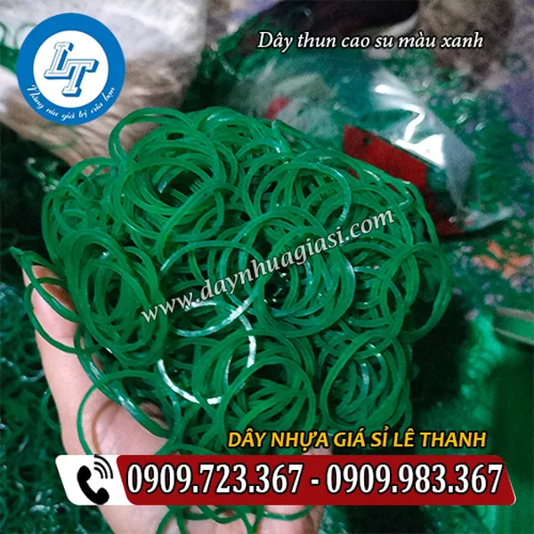 DÂY THUN MÀU XANH