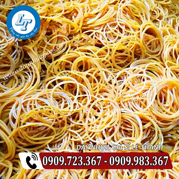 DÂY THUN CAO SU MÀU VÀNG