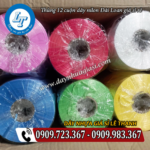 thùng 12 cuộn dây nilon đài loan giá sỉ rẻ đủ màu thùng 12 cuộn dây nilon đài loan giá sỉ rẻ đủ màu