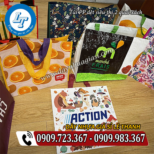 túi pp dệt siêu thị 2 quai xách nhiều họa tiết đẹp túi pp dệt siêu thị 2 quai xách nhiều họa tiết đẹp