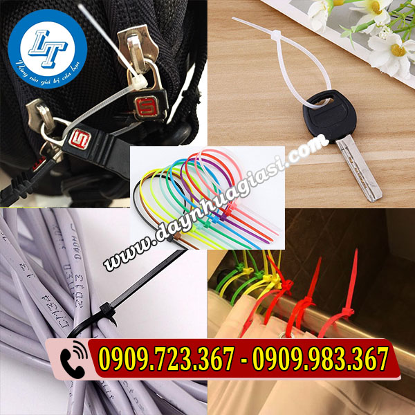 DÂY RÚT NHỰA GIÁ RẺTẠI XƯỞNG SẢN XUẤT ứng dụng dây rút nhựa