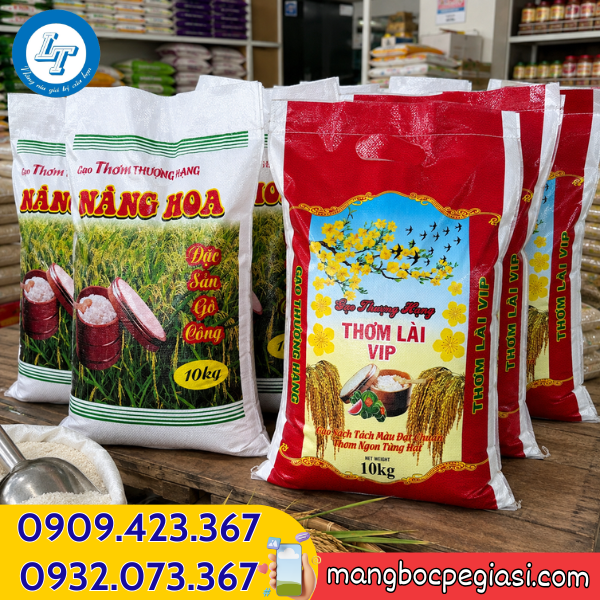 Bao đựng gạo 10kg tại xưởng Bao đựng gạo 10kg