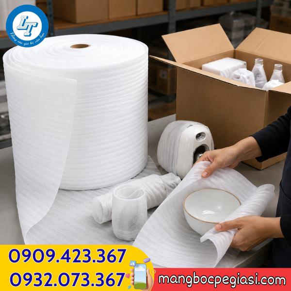 Xốp foam cuộn 2mmx150m Xốp foam cuộn 2mmx150m