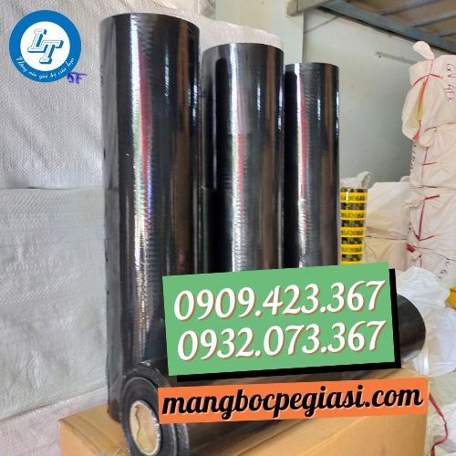 Màng bọc pe màu đen cuộn 5kg Màng bọc pe màu đen cuộn 5kg