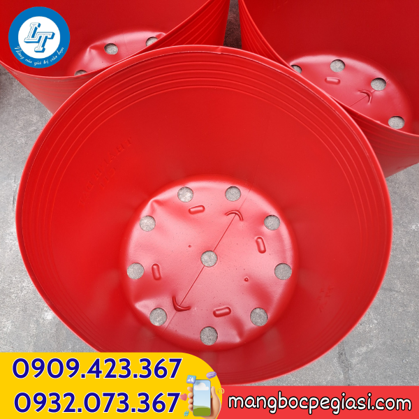 Chậu nhựa dẻo trồng cây đục lỗ thoát nước tốt Chậu nhựa dẻo trồng cây