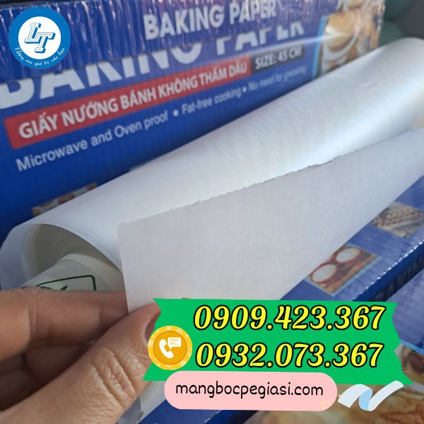 Giấy nến nướng bánh không thấm dầu giá tốt Giấy nến nướng bánh không thấm dầu