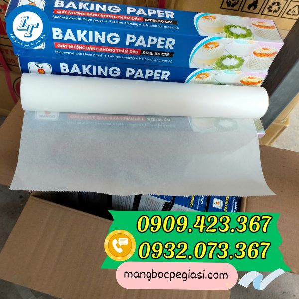 Giấy nến nướng bánh không thấm dầu giá tốt Giấy nến nướng bánh không thấm dầu