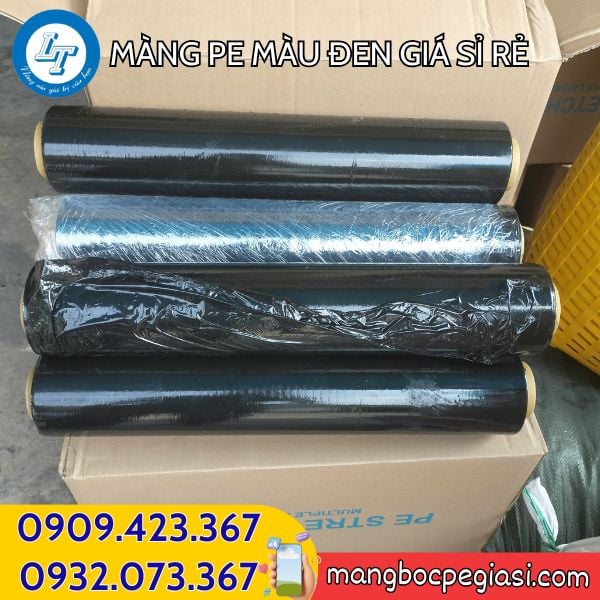 Màng PE đen 50cm giá sỉ Màng PE đen bọc hàng kín đáo