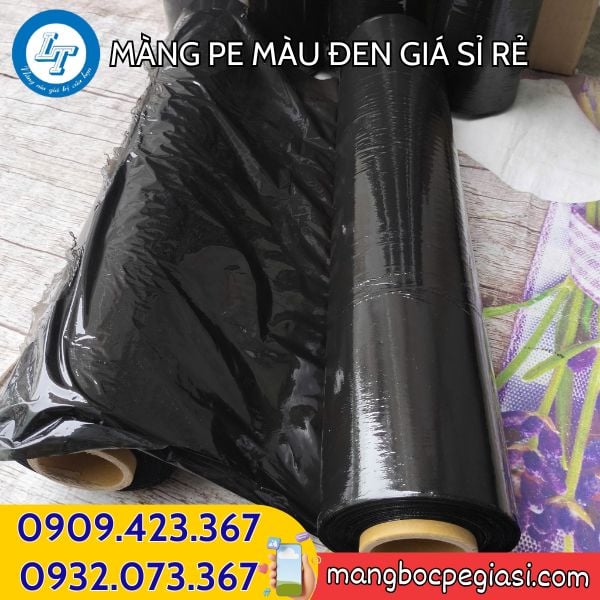 Màng PE đen bọc hàng kín đáo Màng PE đen 50cm