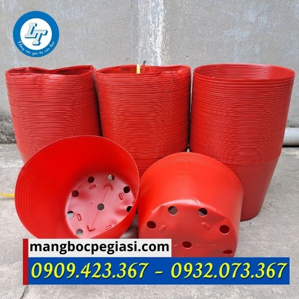 Chậu nhựa đỏ Chậu nhựa đỏ