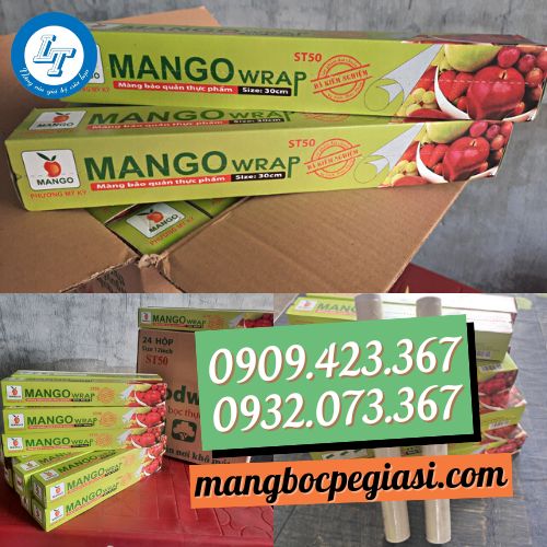 Màng bọc thực phẩm mango size 30cm Màng bọc thực phẩm mango size 30cm