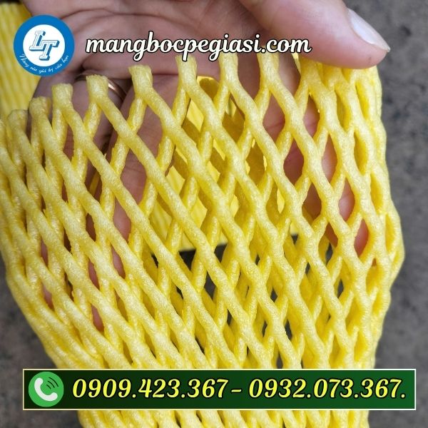 Xốp lưới màu vàng co giãn tốt Xốp lưới màu vàng co giãn tốt