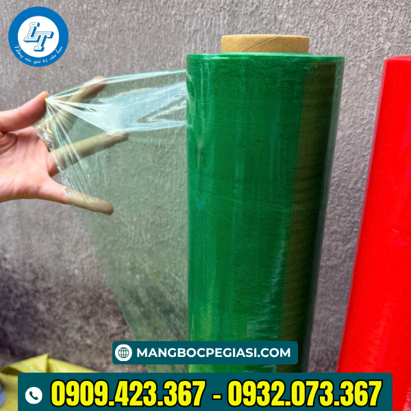 Màng PE bọc hàng màu xanh Màng PE bọc hàng màu xanh