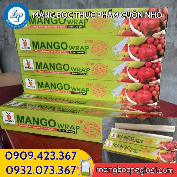 Màng bọc thực phẩm Mango giá sỉ Màng bọc thực phẩm cuộn nhỏ