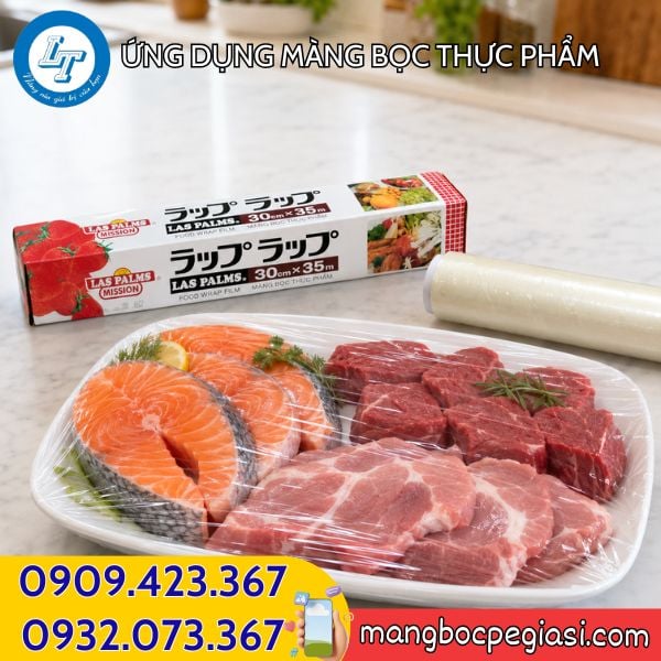 Ứng dụng màng bọc thức ăn Màng bọc thực phẩm cuộn nhỏ