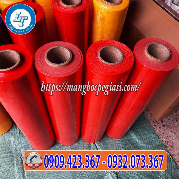 Màng PE màu đỏ 50cm Màng PE màu đỏ 50cm