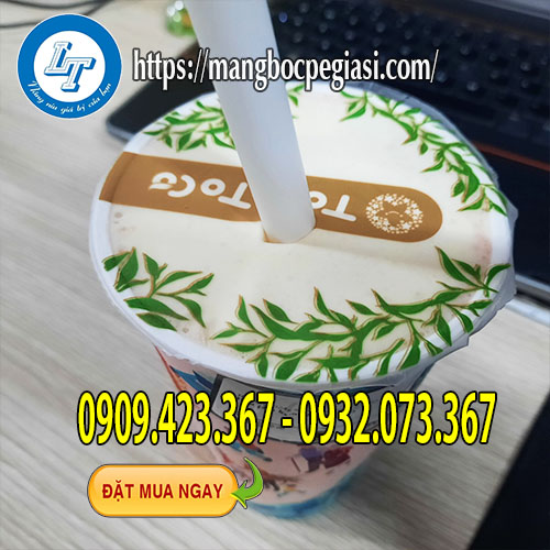 Màng dập ly trà sữa in logo thương hiệu Màng dập ly trà sữa in logo thương hiệu
