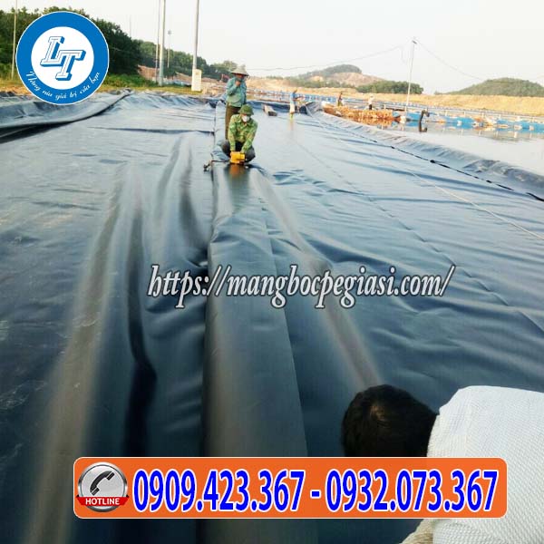 Màng nilon lót sàn trải đường màu đen Màng nilon lót sàn trải đường màu đen