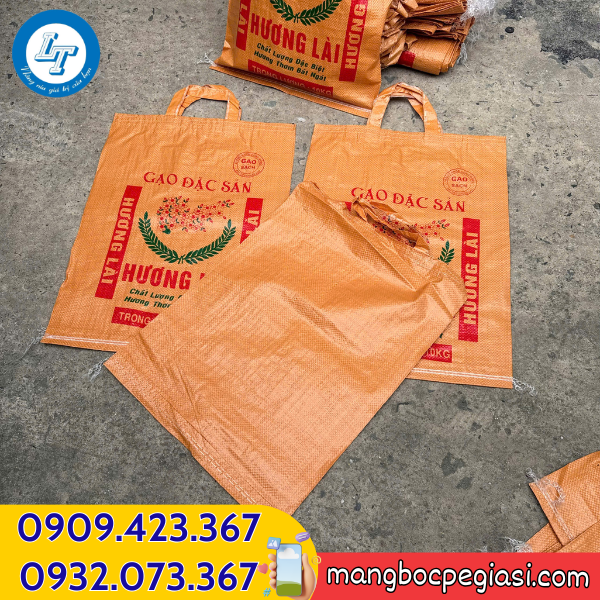 Bao đựng gạo 10kg quai xách giá xưởng Bao đựng gạo 10kg