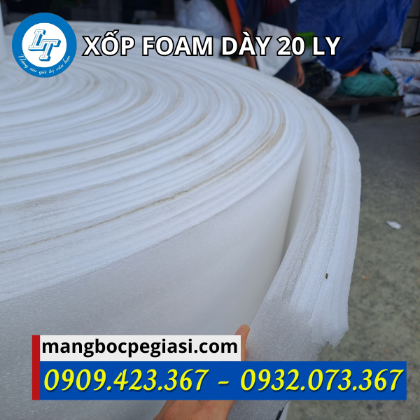 Xốp foam bọc hàng dày 20 ly Xốp foam bọc hàng dày 20 ly