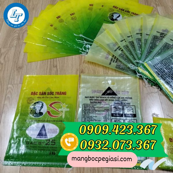 Bao đựng gạo in sẵn Bao đựng gạo in