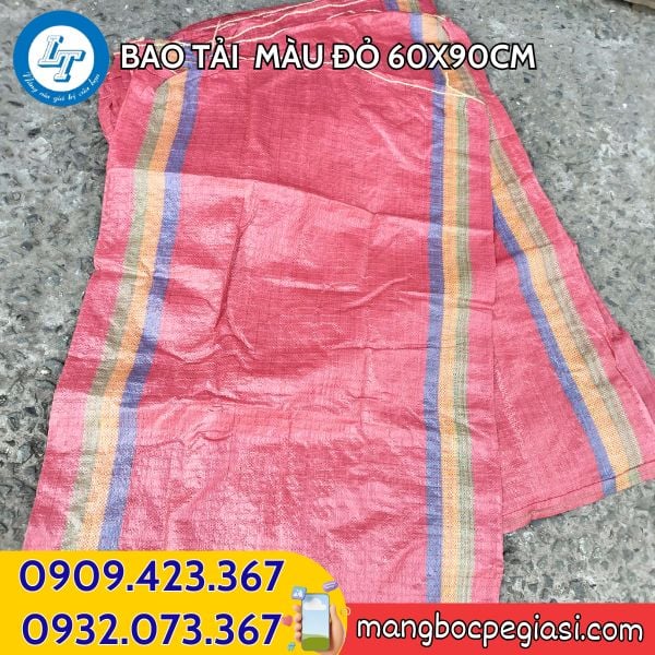 Bao tải màu đỏ 60x90cm Bao tải màu đỏ 60x90cm