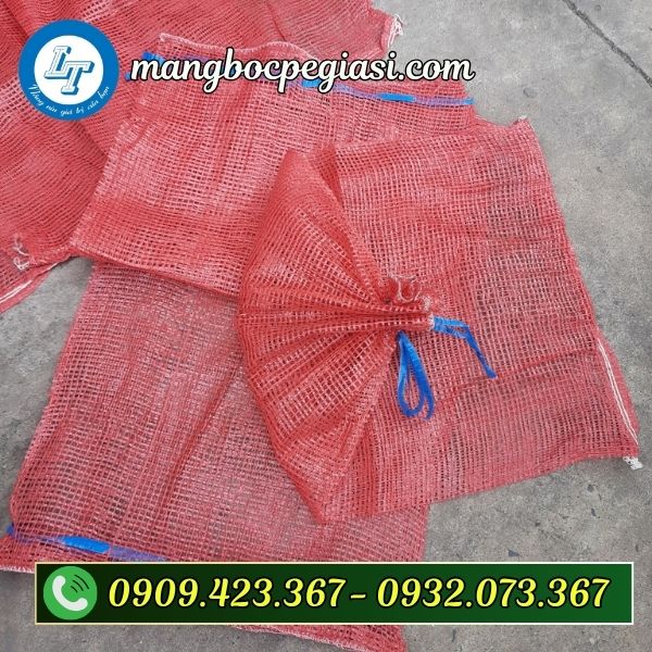 Bao tải lưới có dây rút tiện lợi Bao tải lưới