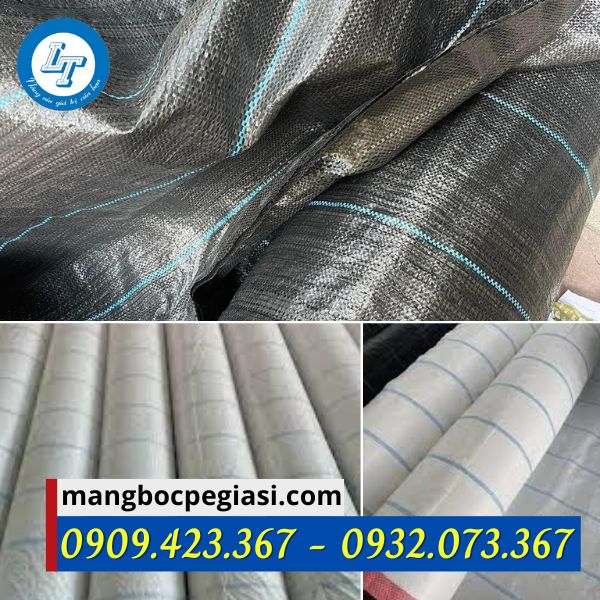 Bạt phủ chống cỏ màu đen, màu trắng Bạt phủ chống cỏ màu đen, màu trắng