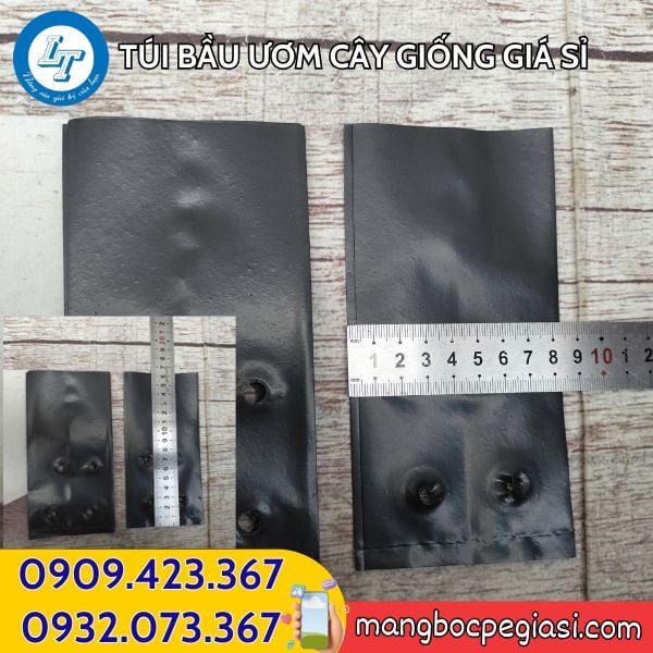 Đo kích cỡ Túi bầu ươm cây giống Túi bầu ươm cây giống