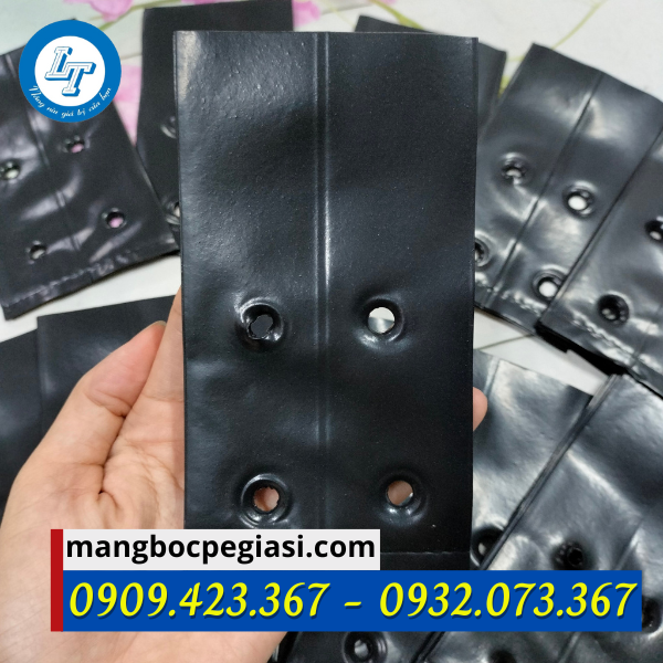 Túi bầu ươm cây bề mặt đục lỗ thoát nước Túi bầu ươm cây