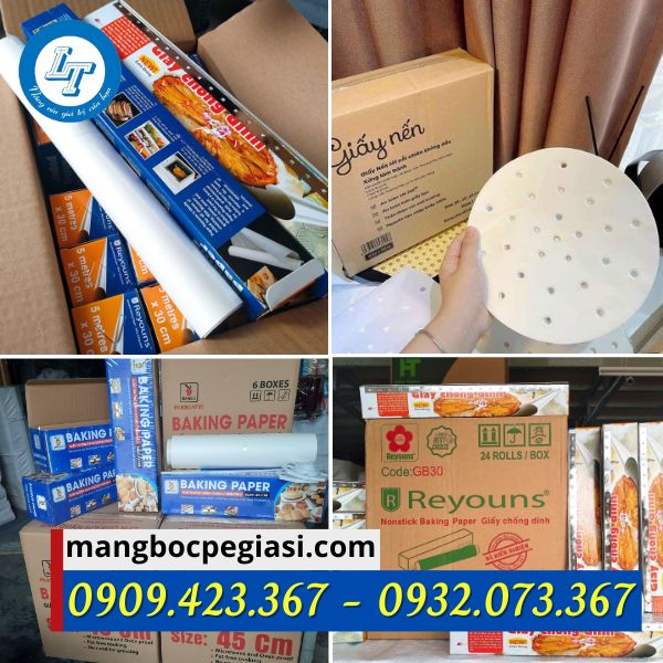 Giấy nến nướng bánh nhiều loại Giấy nến nướng bánh nhiều loại