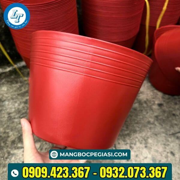 Chậu nhưạ C9 màu đỏ đẹp Chậu nhưạ C9 màu đỏ đẹp