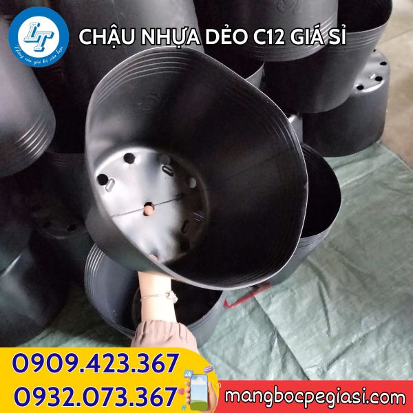 Chậu nhựa dẻo C12