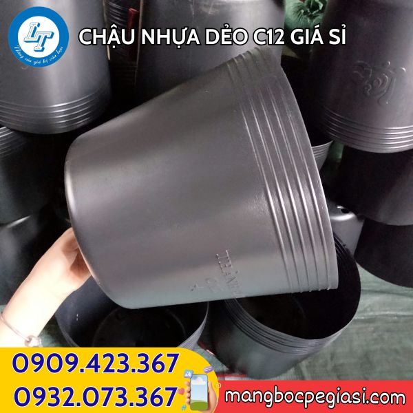Chậu nhựa dẻo C12