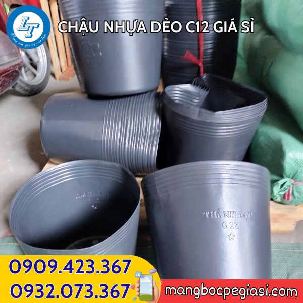 Chậu nhựa dẻo C12