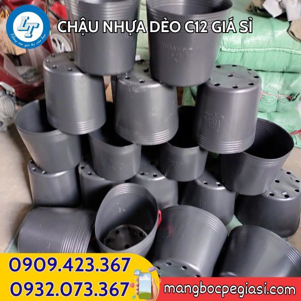 Chậu nhựa dẻo C12 giá rẻ Chậu nhựa dẻo C12