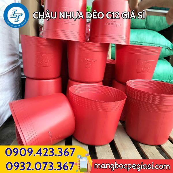 Chậu nhựa dẻo C12