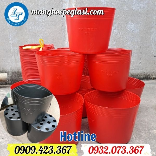 chậu nhựa dẻo trồng cây màu đen đỏ giá sỉ cực rẻ chậu nhựa dẻo trồng cây màu đen đỏ giá sỉ cực rẻ