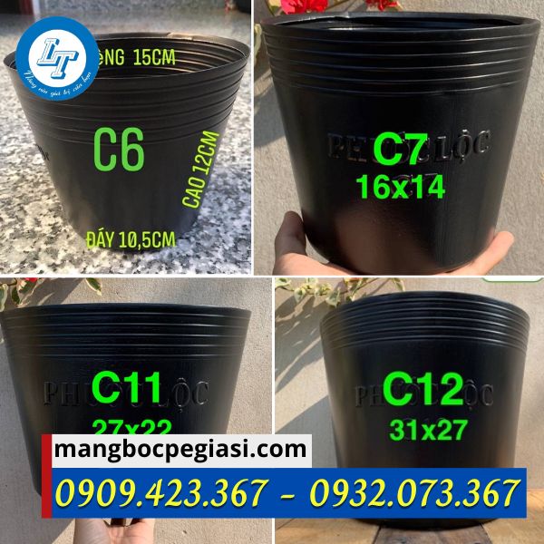 Chậu nhựa trồng cây nhiều kích thước Chậu nhựa trồng cây nhiều kích thước