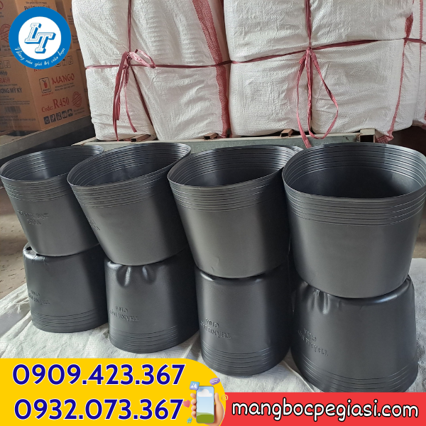 Chậu nhựa dẻo trồng cây sẵn kho Lê Thanh Chậu nhựa dẻo trồng cây