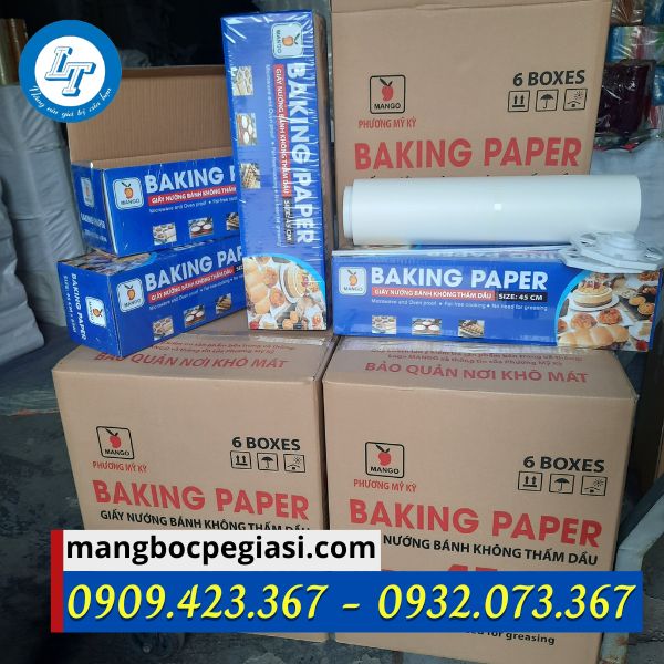 Giấy nến nướng bánh 45cm, thùng 6 cuộn Giấy nến nướng bánh 45cm