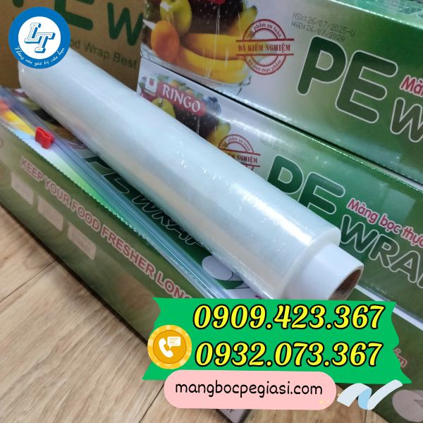 Màng bọc thực phẩm PE Ringo giá rẻ nhất Màng bọc thực phẩm PE Ringo