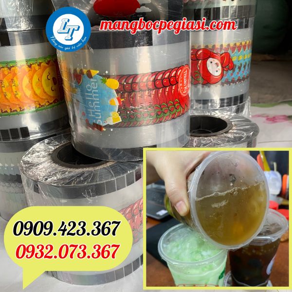 cuộn màng dập cốc nhưa in theo yêu cầu cuộn màng dập cốc nhưa in theo yêu cầu